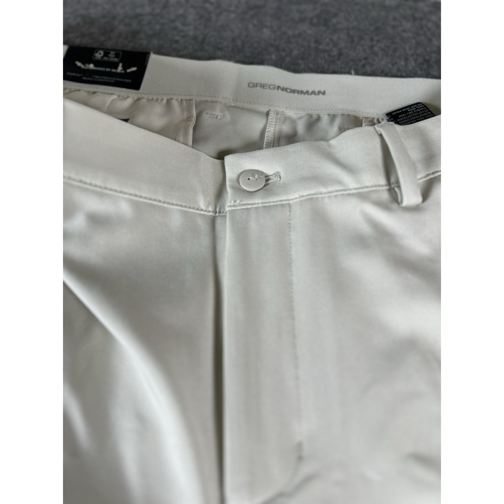 greg norman clubhouse pant golf outdoor  performance 38x30 Khaki New - Picture 2 of 8